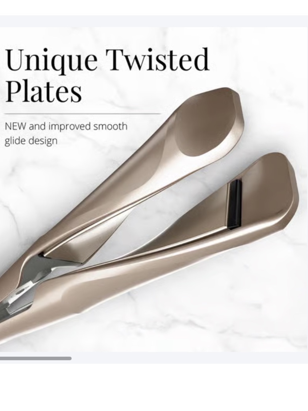 Remington Metallic Taupe Twisted Plate Hair Straightener
